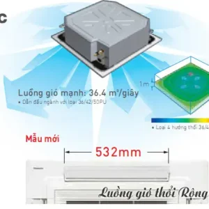 Điều hòa âm trần Panasonic 18000BTU 1 chiều S-19PU1H5B/U-19PN1H5