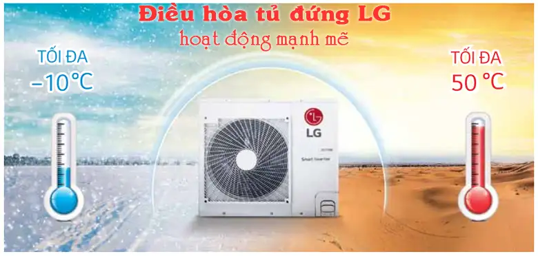Điều hòa tủ đứng LG hoạt động bền bỉ